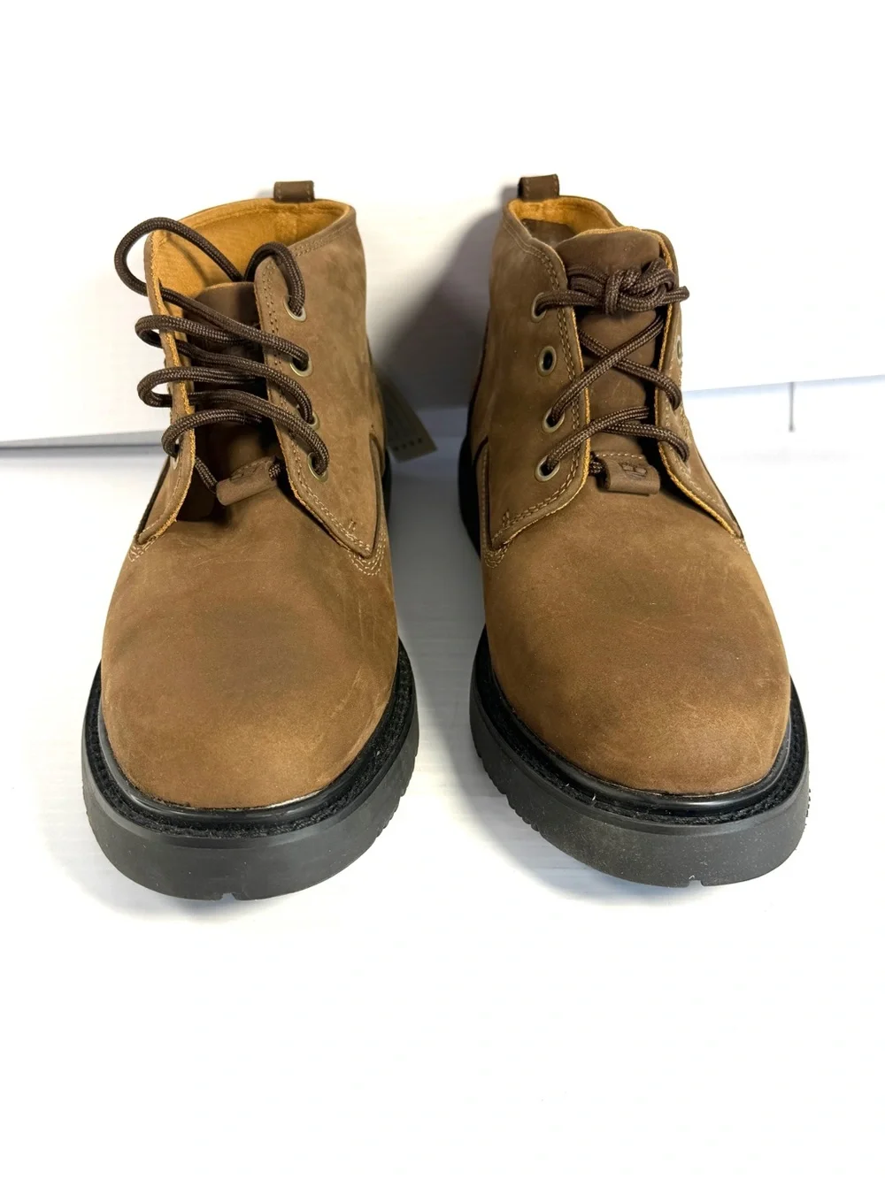 Timberland Brown Suede Chukka Boots with Black Sole
